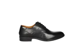 Blucher Liso Piel Negro Piso Goma