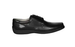 Blucher Piel Negro Pieza Lados Piso Goma