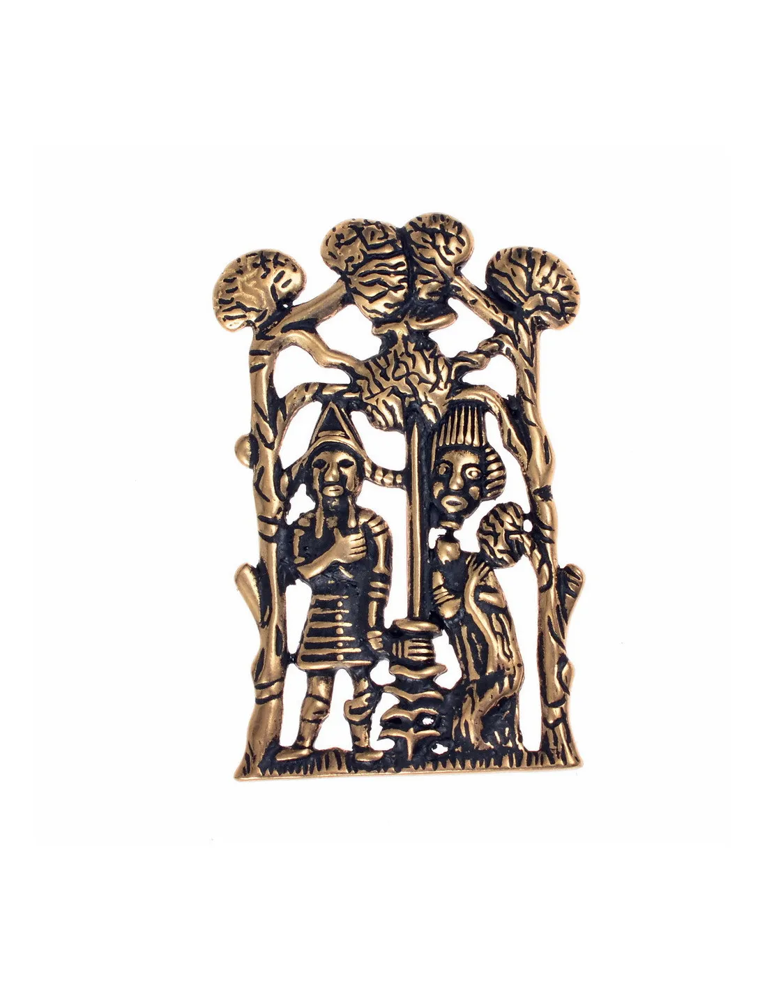 Broche en bronce Señal de Peregrino Cabeza de St. Albans