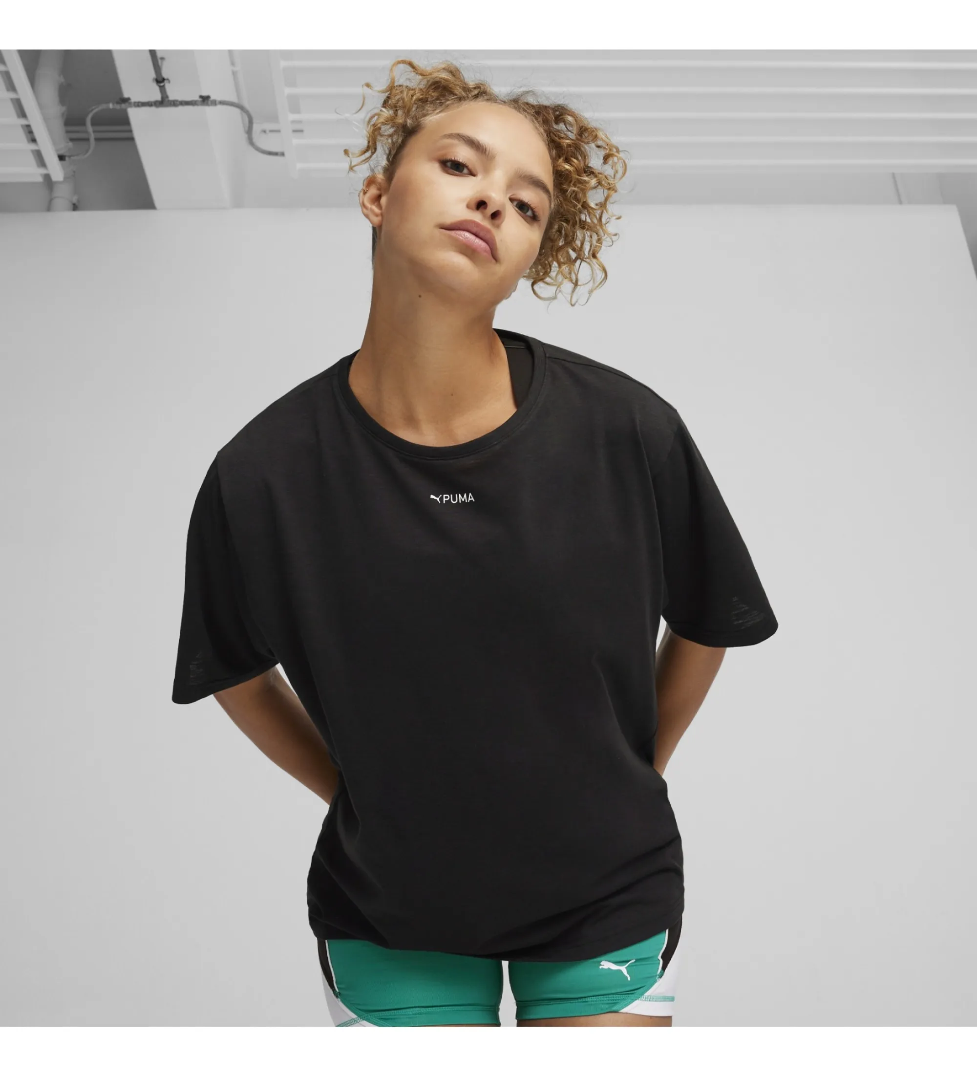 Camiseta Graphic Oversized negro