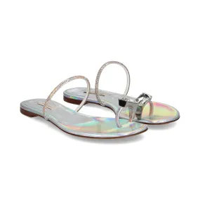 CASADEI Sandalias planas de Mujer 9700 ARGENTO