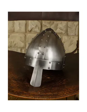 Casco tipo Spangenhelm de Thor en acero