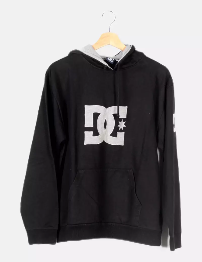 DC Sudadera negra print logo