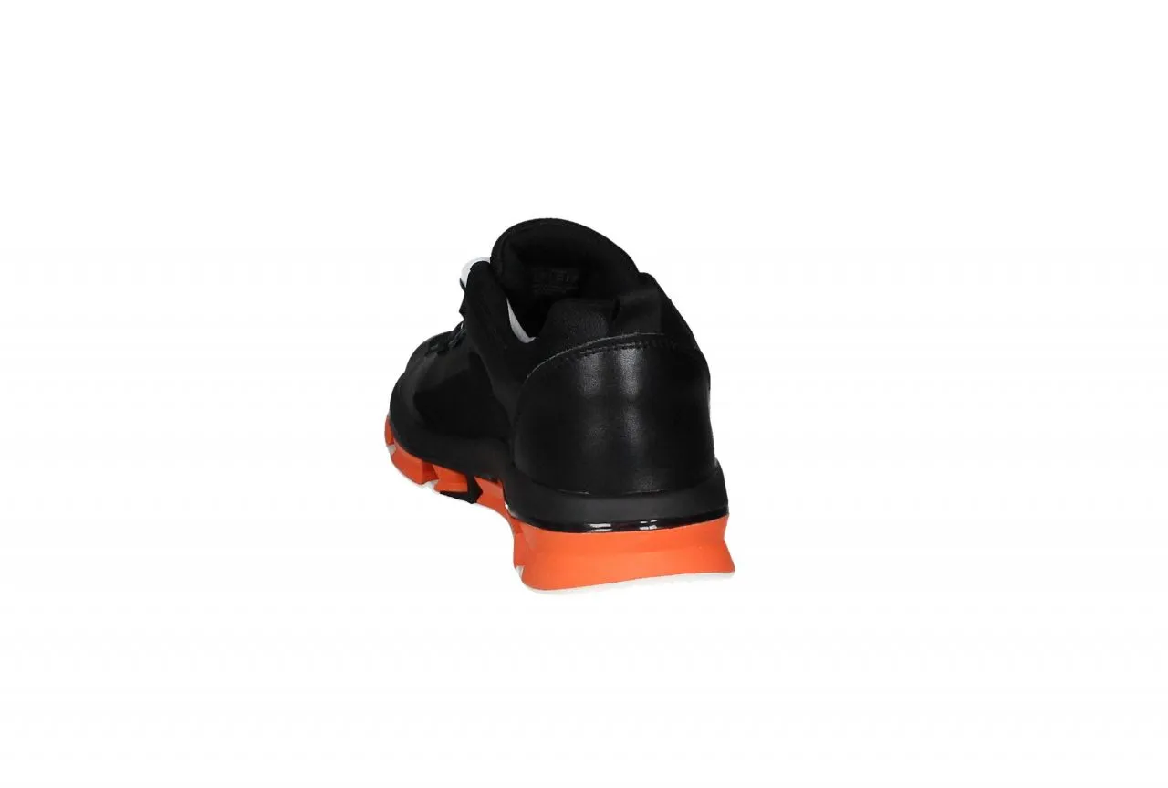 Deportivo Rejilla/goma Negro Talon Piel Piezas Naranja