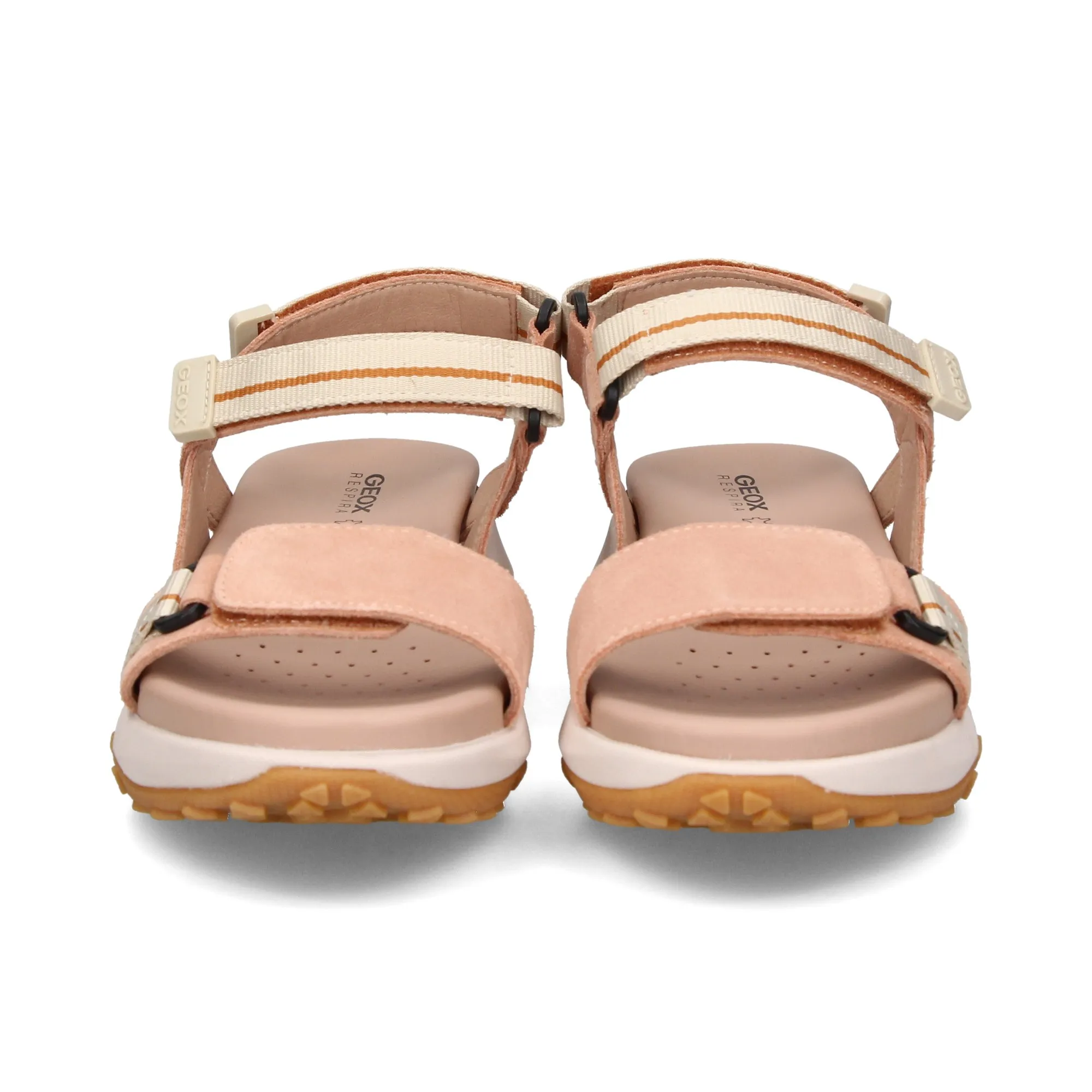 GEOX Sandalias planas de Mujer C8155 PEACH/BEI