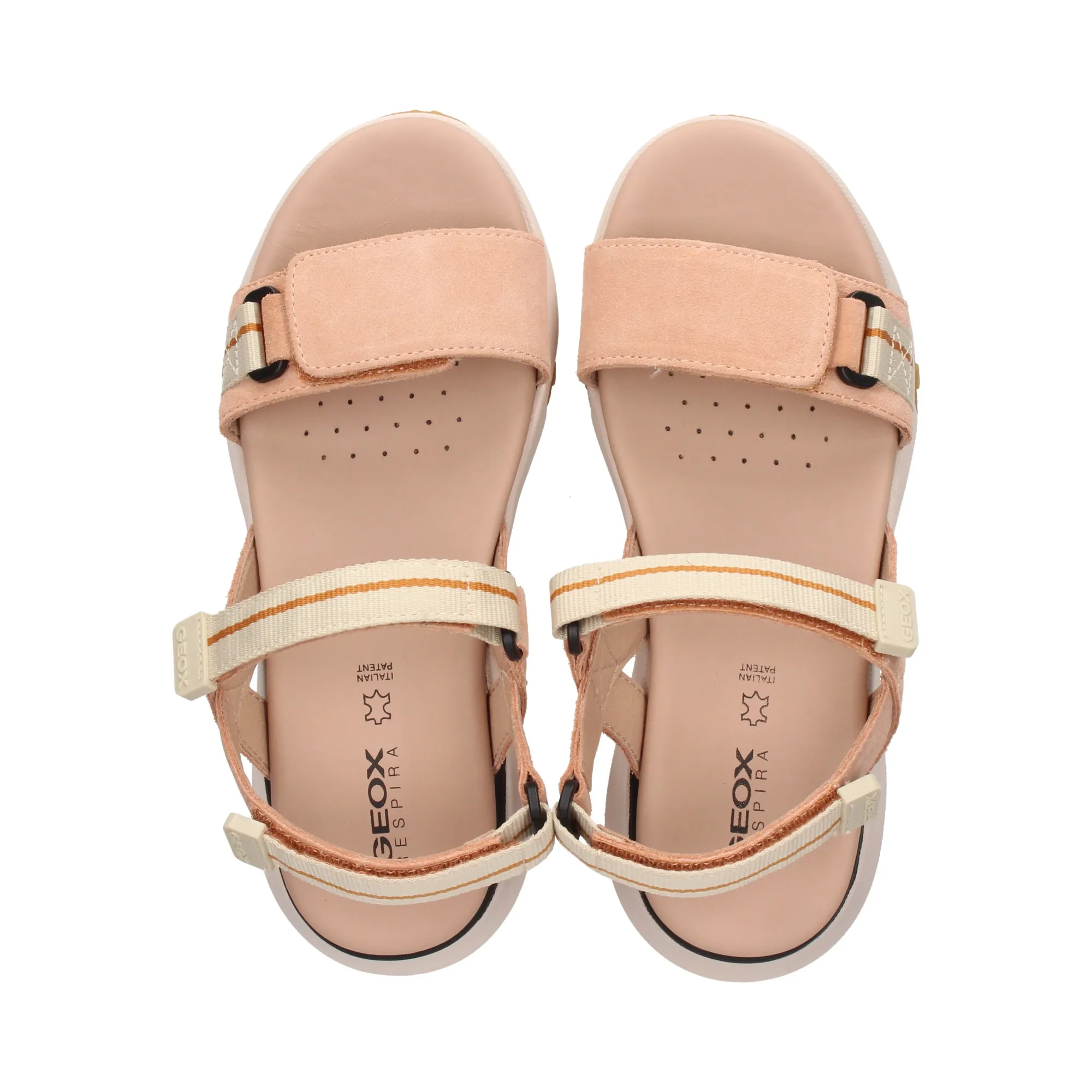 GEOX Sandalias planas de Mujer C8155 PEACH/BEI