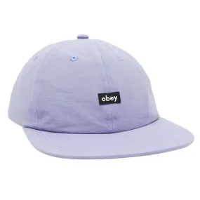 Gorra Obey: Obey Lower Case Tech 6 Panel (Lavender)