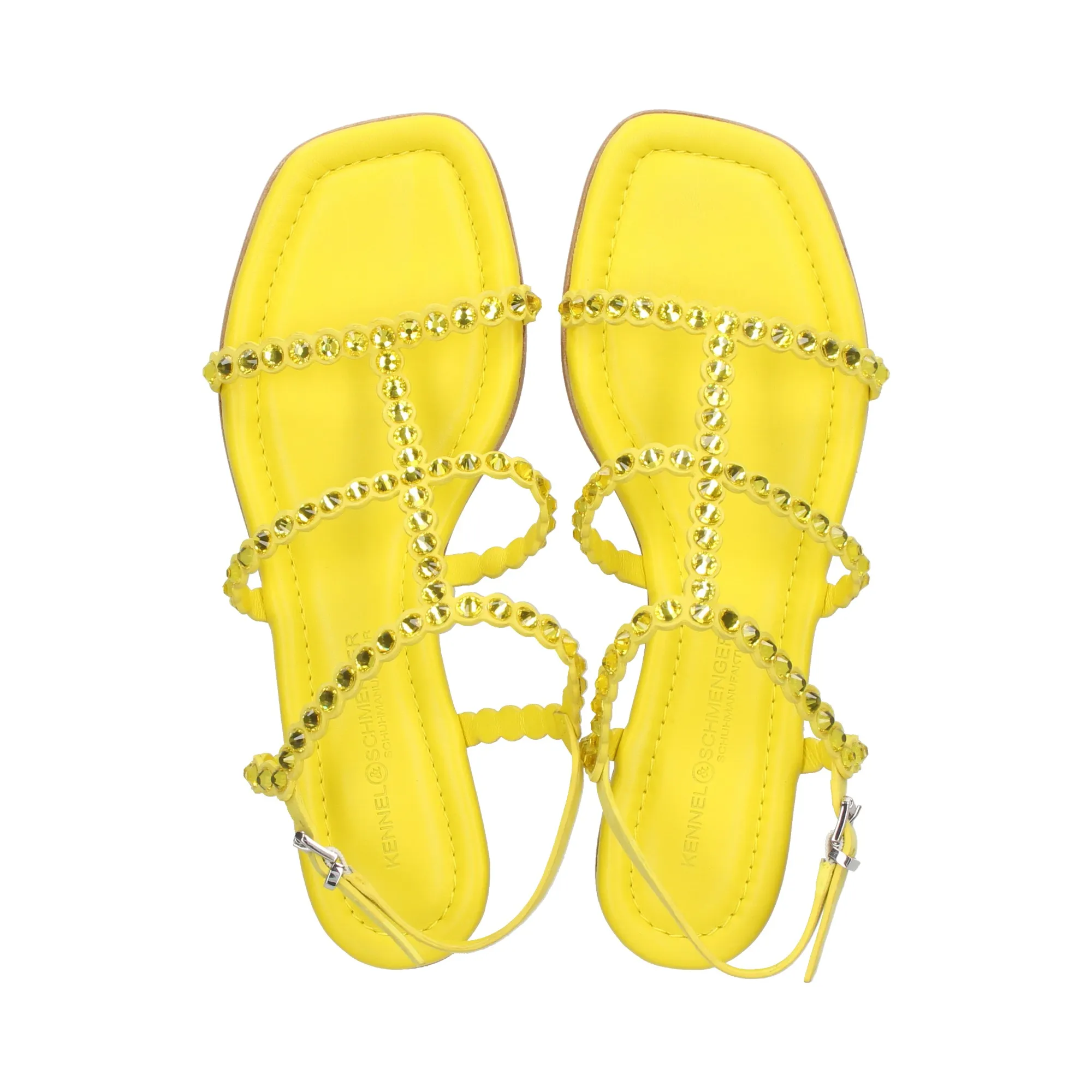 KENNEL & SCHMENGER Sandalias planas de Mujer 296 YELLOW