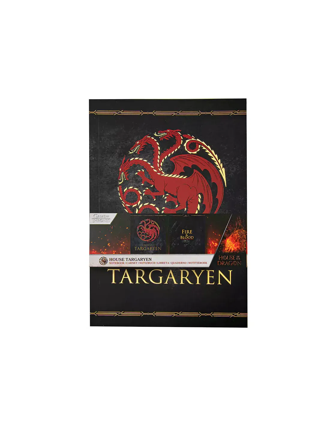 Libreta House Targaryen de Juego de Tronos (15x21 cm.)