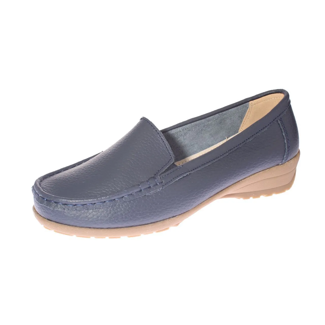 Mocasín Cuero Navy Marche Art. 5lo434navy