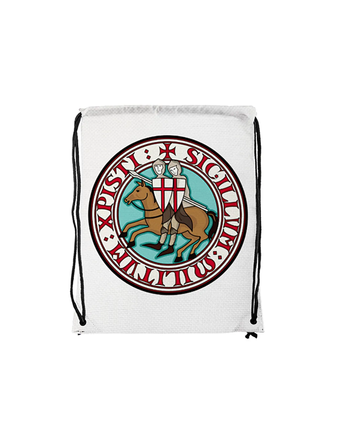 Mochila de cuerdas Caballeros Templarios (34x42 cms.)