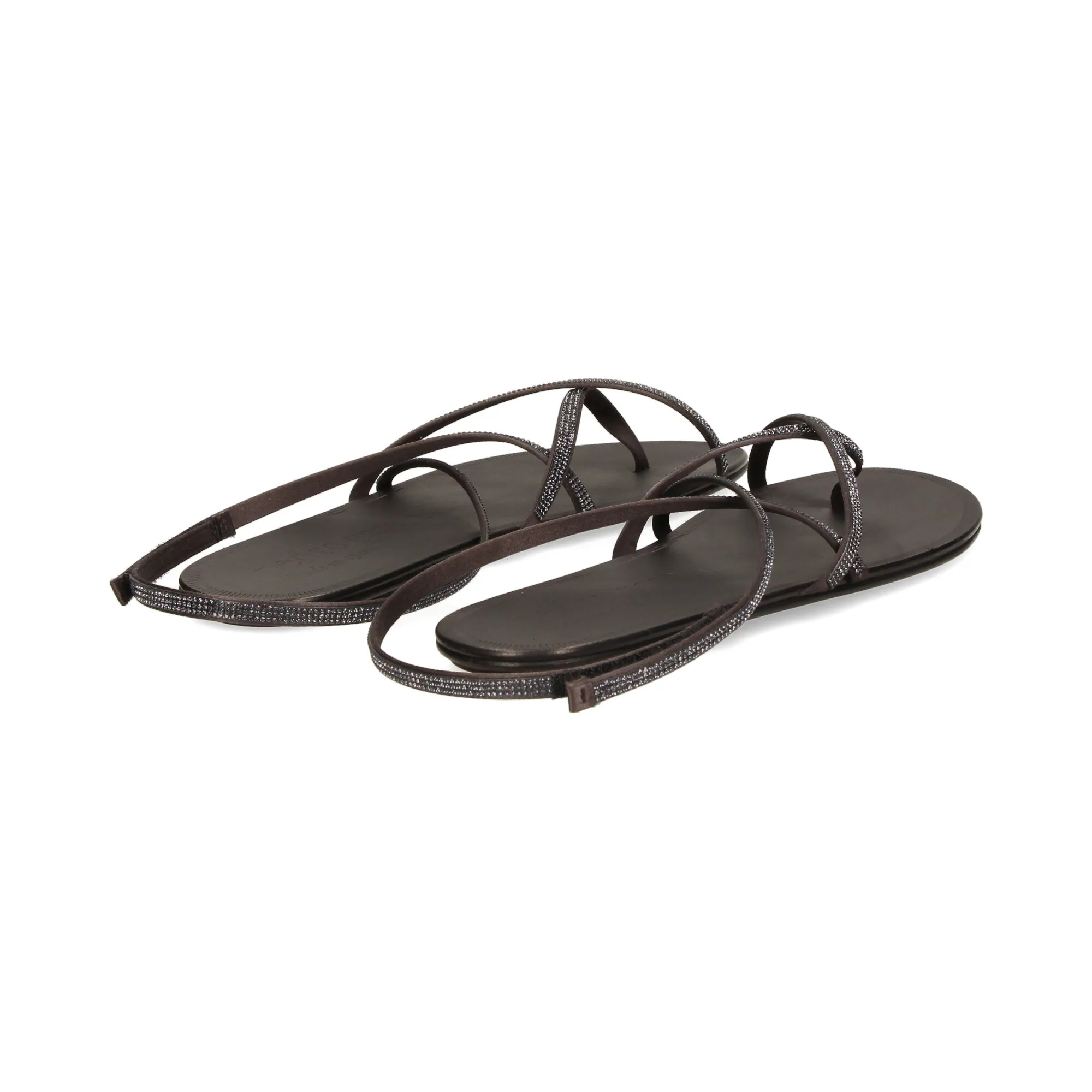 PEDRO GARCIA Sandalias planas de Mujer OFF BLACK