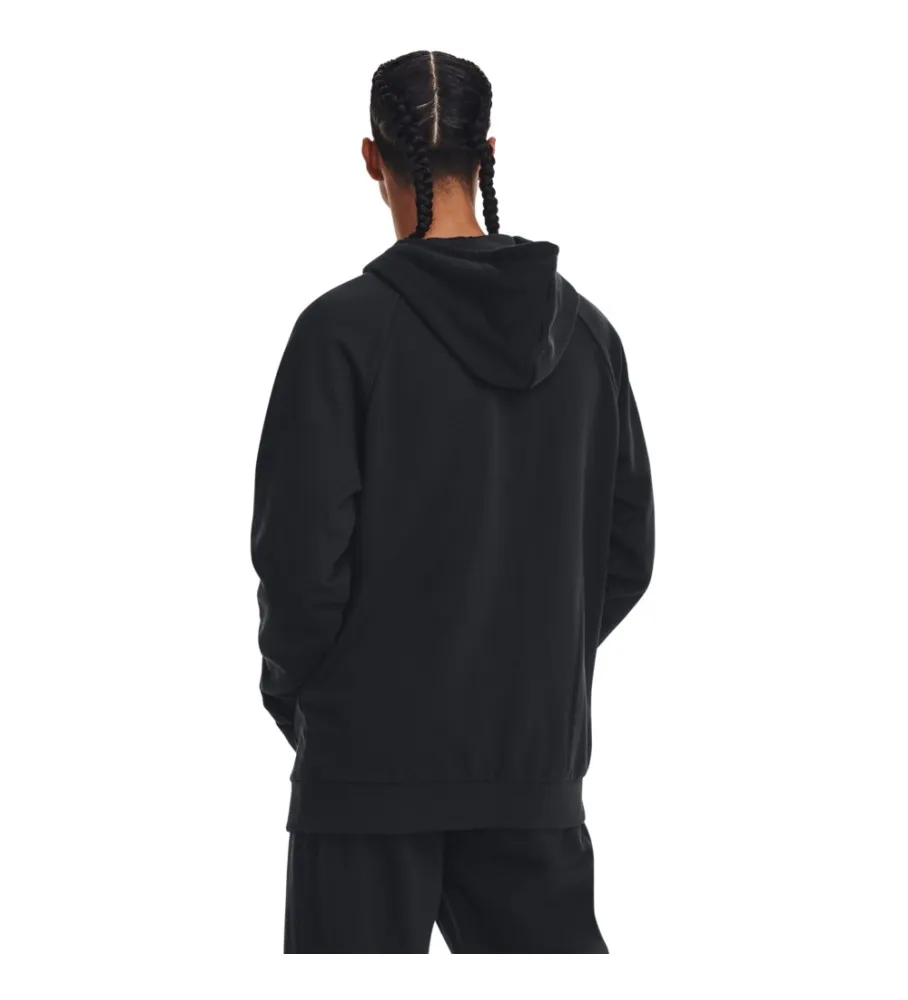 Sudadera UA Rival Fleece Logo HD negro