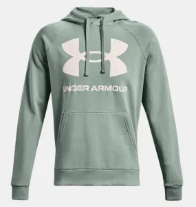 Sudadera Under Armour Rival Fleece Big Logo Verde Claro/Gris