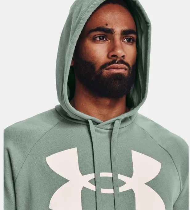 Sudadera Under Armour Rival Fleece Big Logo Verde Claro/Gris