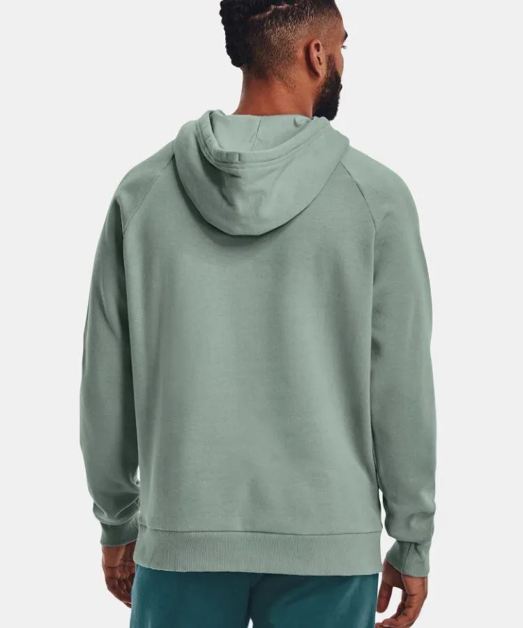 Sudadera Under Armour Rival Fleece Big Logo Verde Claro/Gris