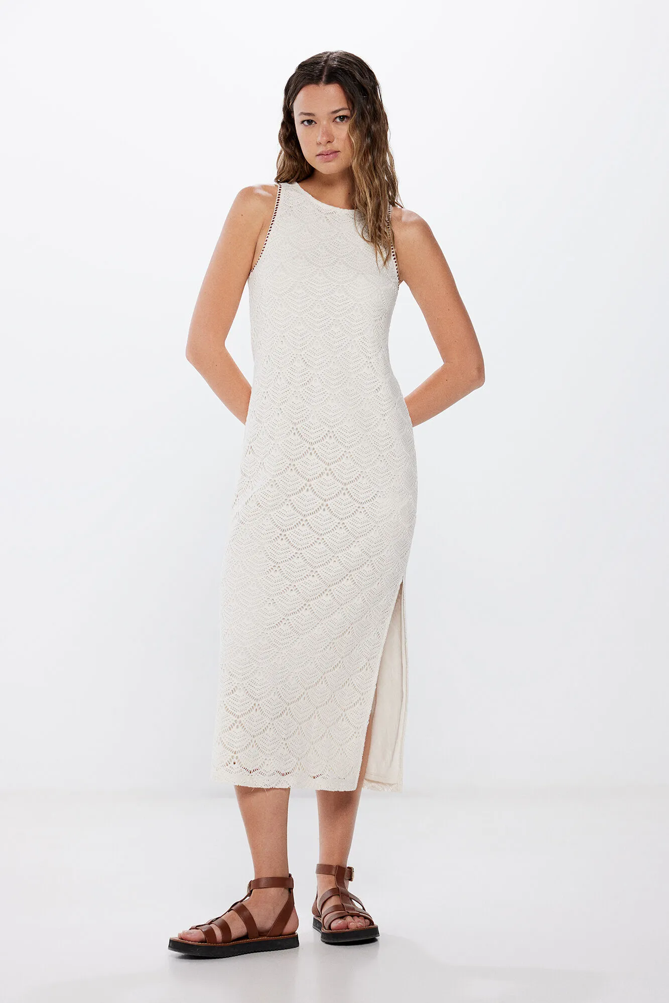 Vestido Midi Estructura Crochet