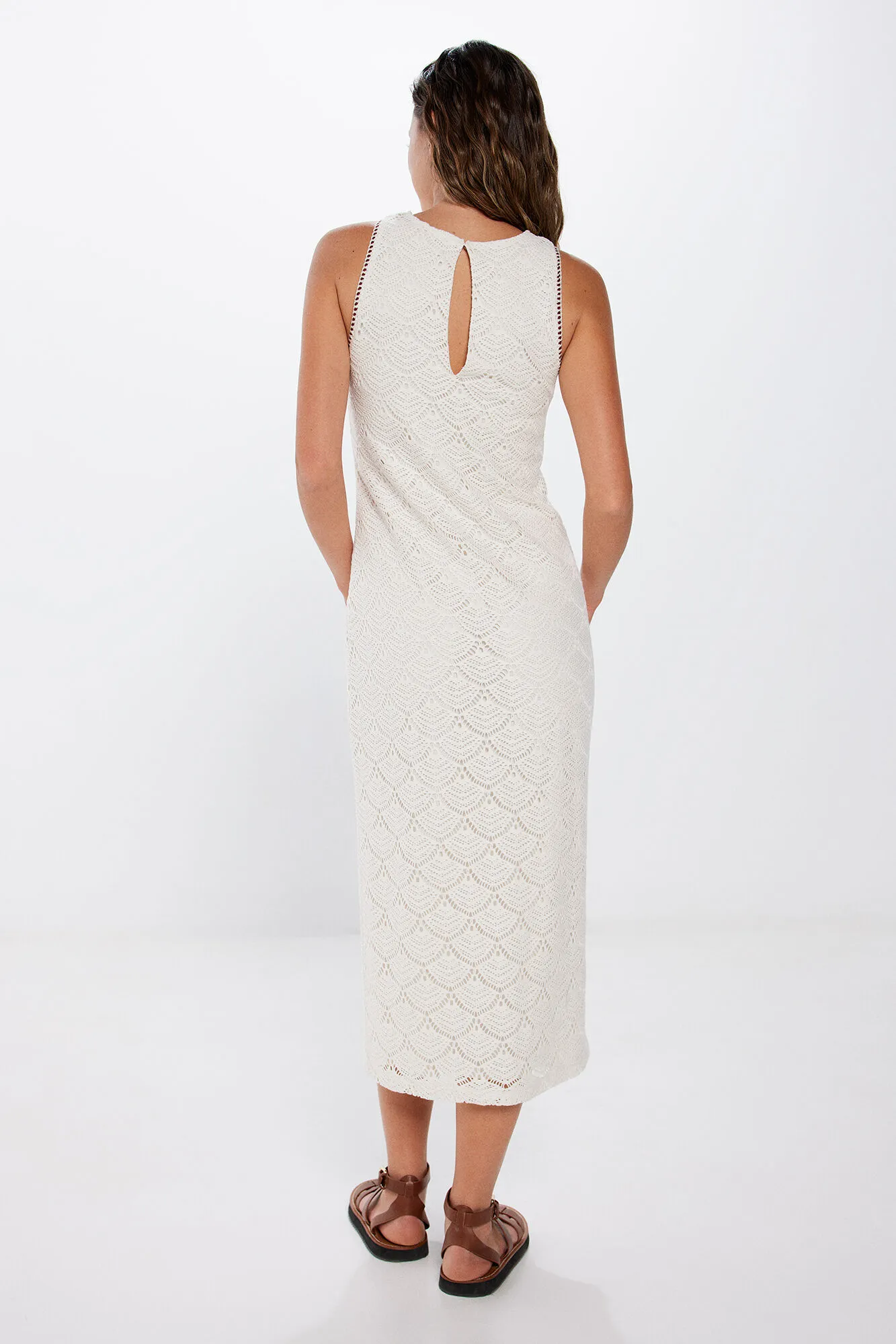 Vestido Midi Estructura Crochet